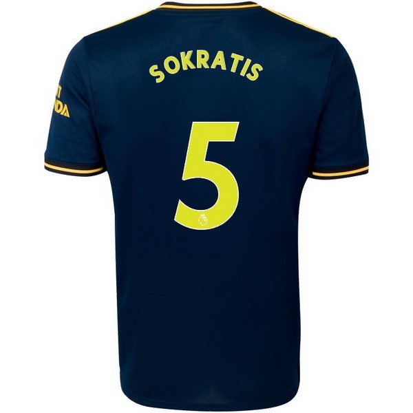 Camiseta Arsenal NO.5 Sokratis Tercera equipo 2019-20 Azul